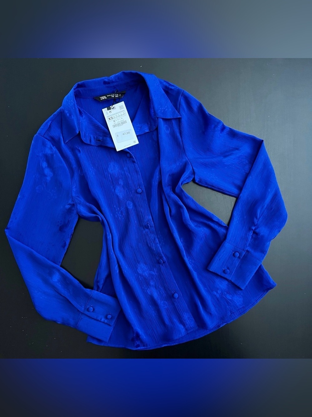 ZARA Cobalt Blue Blouse